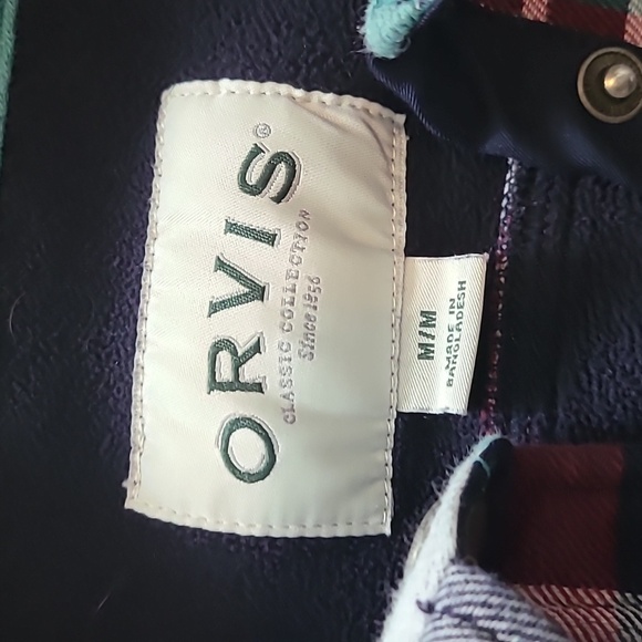 Orvis Red and Blue Shacket Classic Style - Picture 2 of 8